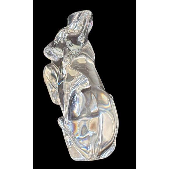 Baccarat Crystal Unicorn Figurine Paperweight Signed Made In France Retired - Picture 4 of 9